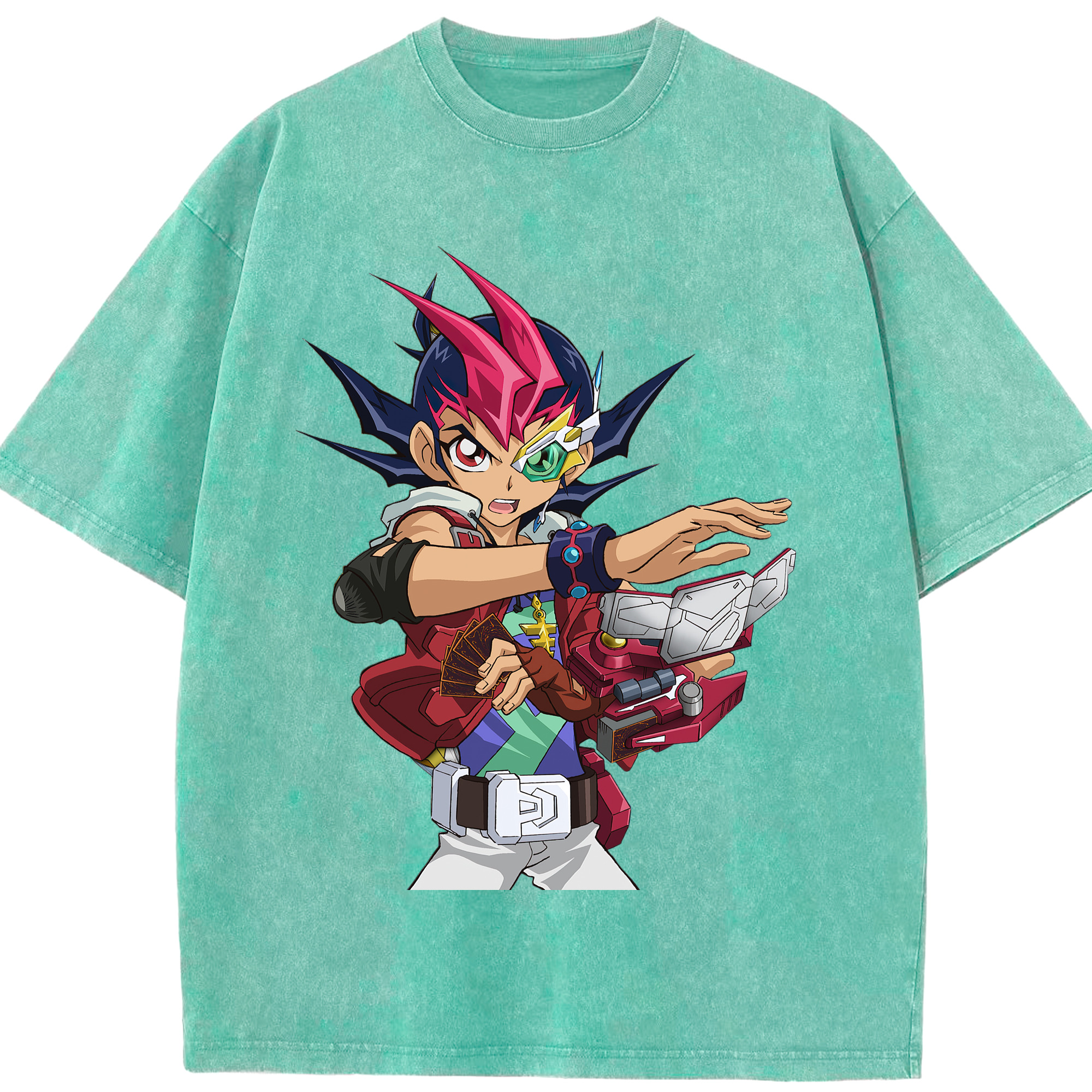 （画像用） 遊☆戯☆王 Yu-Gi-Oh! 綿100% ヴィンテージ風 半袖Tシャツ（フロントプリント）